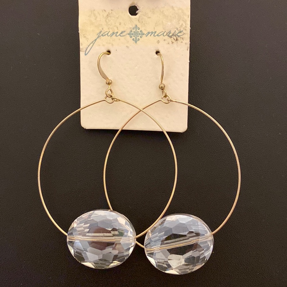 Jane Marie Earrings with Crystal